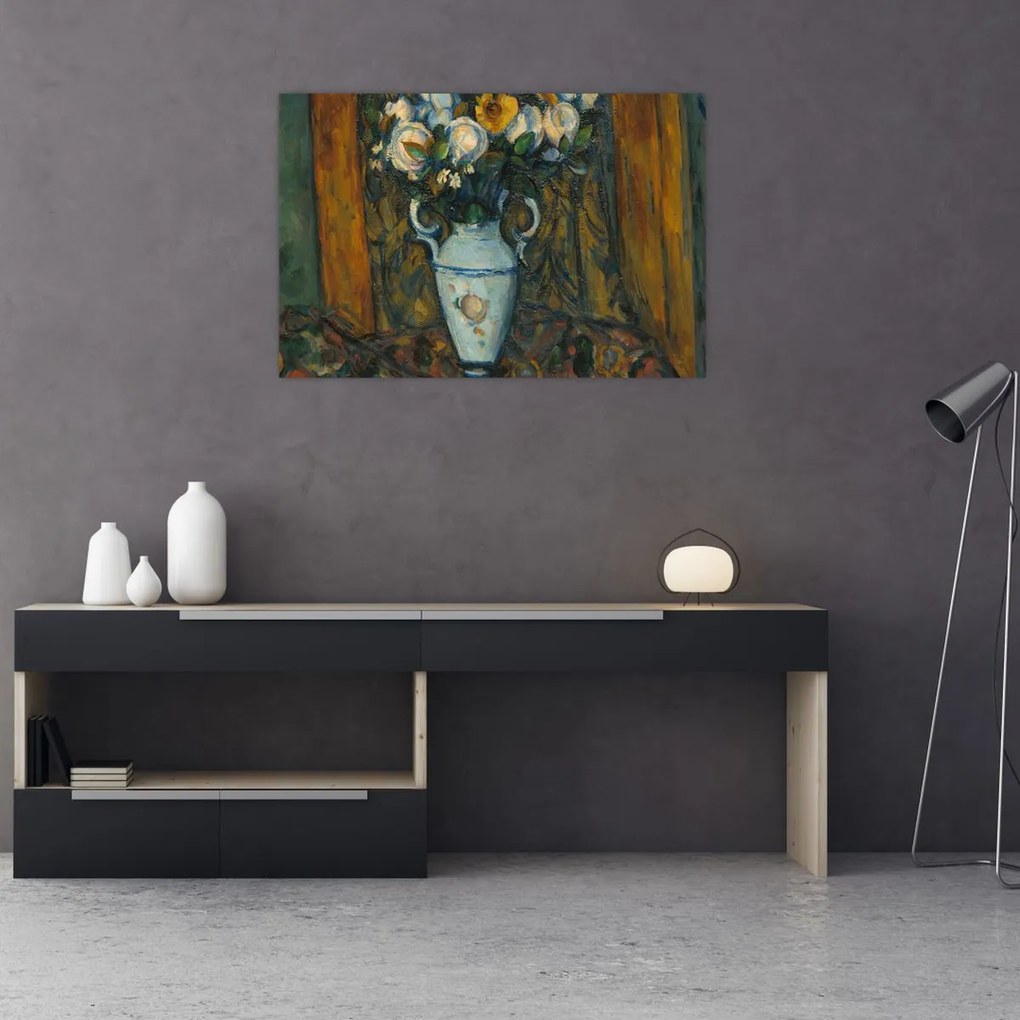 Tablou - Paul Cézanne, Vase of Flowers, reproducere (90x60 cm)