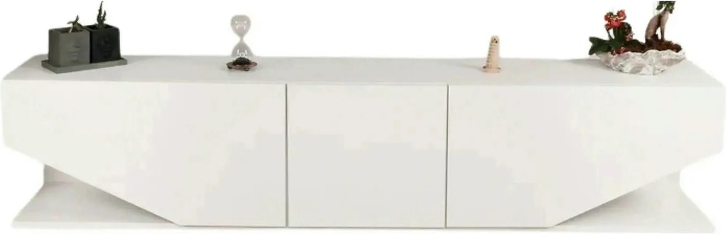 Comoda TV INCI, alb, PAL melaminat, 180x30x40 cm