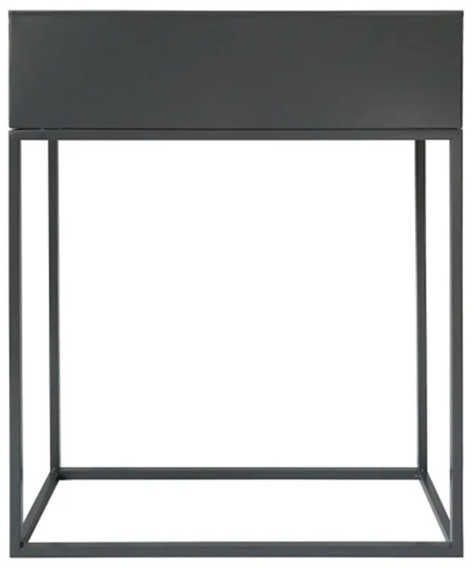 Ghiveci metalic multifunctional gri inchis INDIZE TIP 3