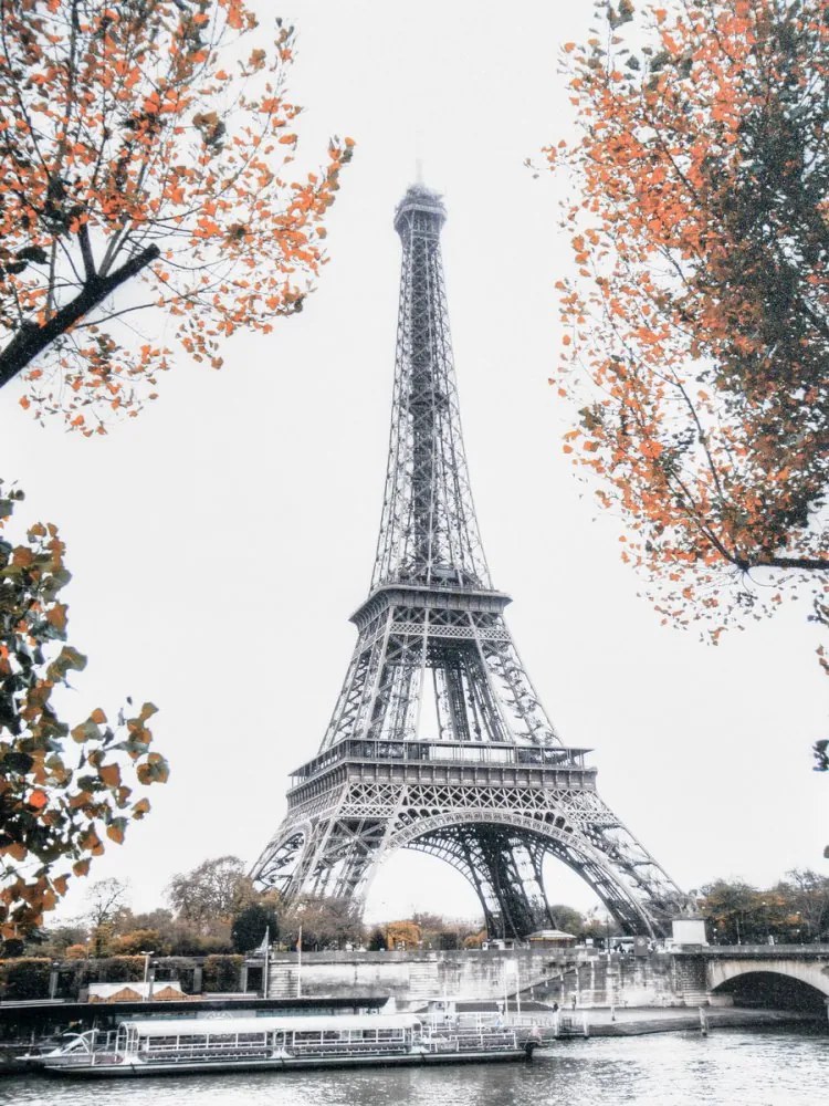 Falc Tablou pe pânză - Autumn Eiffel Tower , 75x100 cm