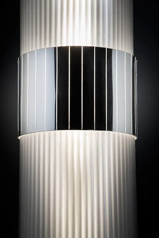 Lampadar modern design Art Deco realizata manual LA LOLLO silver