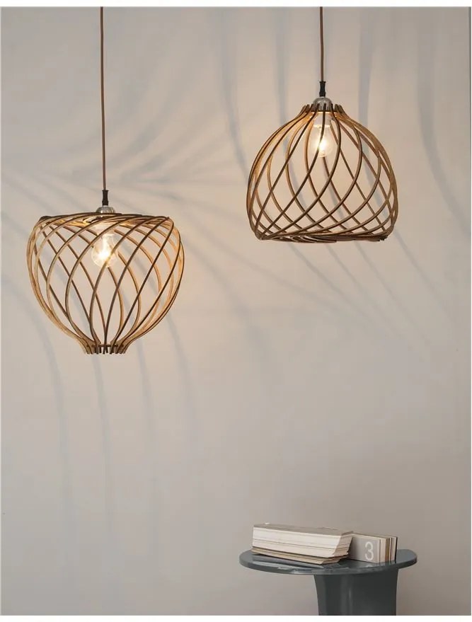 Lustra / Pendul modern design lemn natural Adana NVL-9135061
