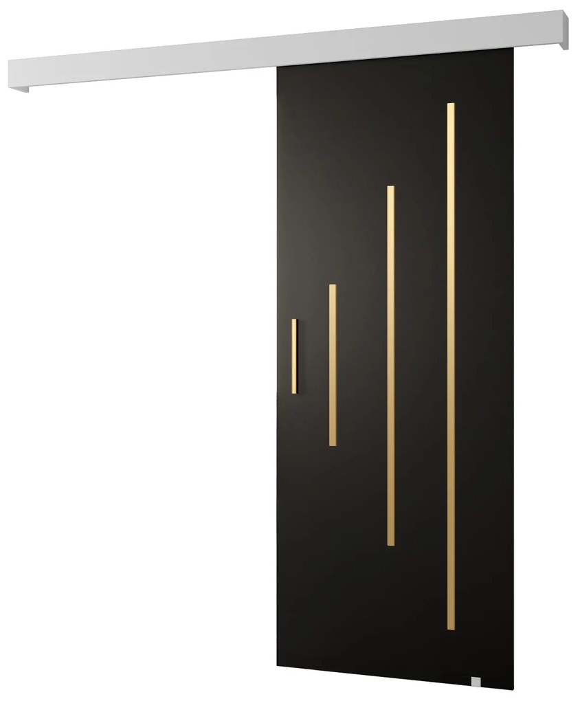 Uși culisante 70 cm Slavdro 3 (negru mat + alb mat). 1108777