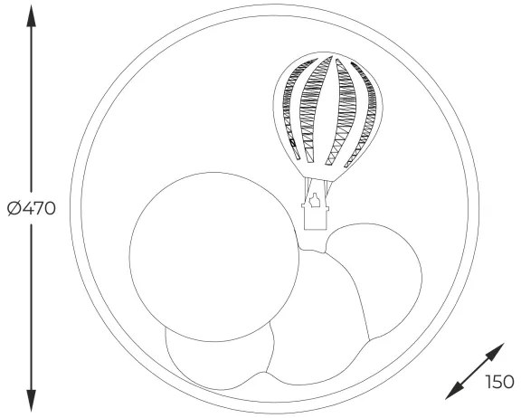 Plafonieră LED Zuma Line MX4148-1-DWLD FOCUS LED/42W/230V 3000/5700K