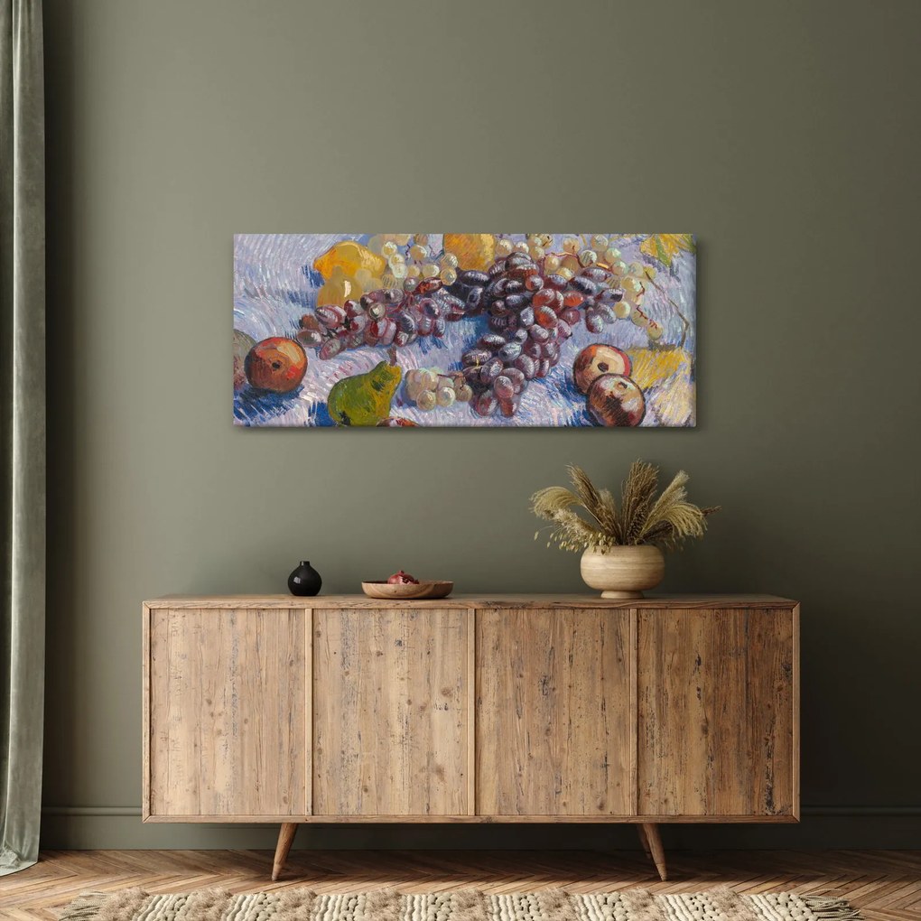 Tablou - Vincent van Gogh, Grapes, Lemons, Pears, and Apples, reproducere (120x50 cm)
