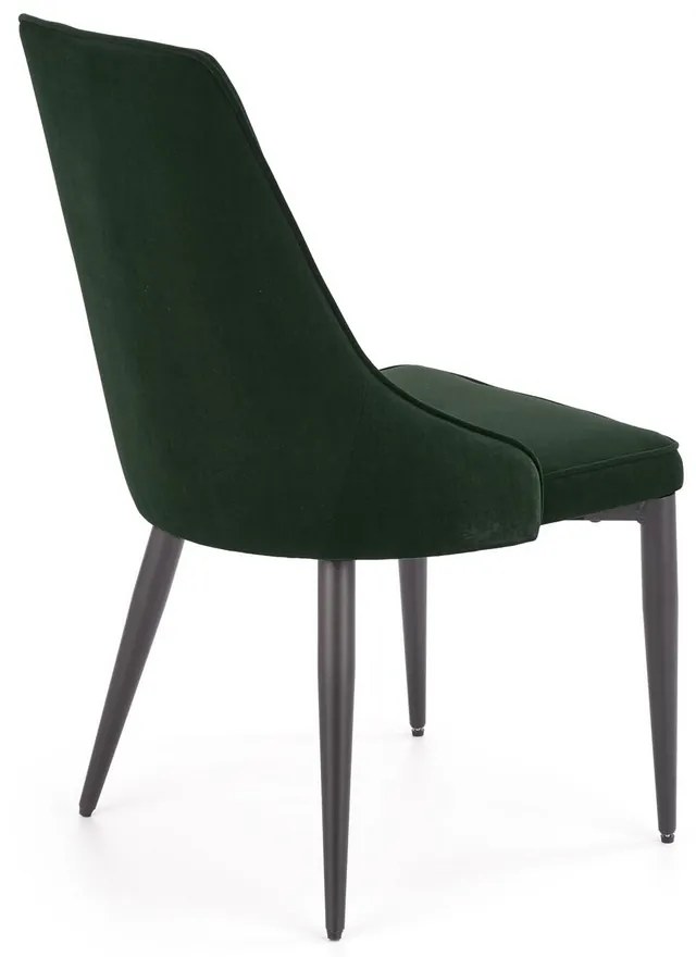 Scaun de bucaterie Marien, verde/negru