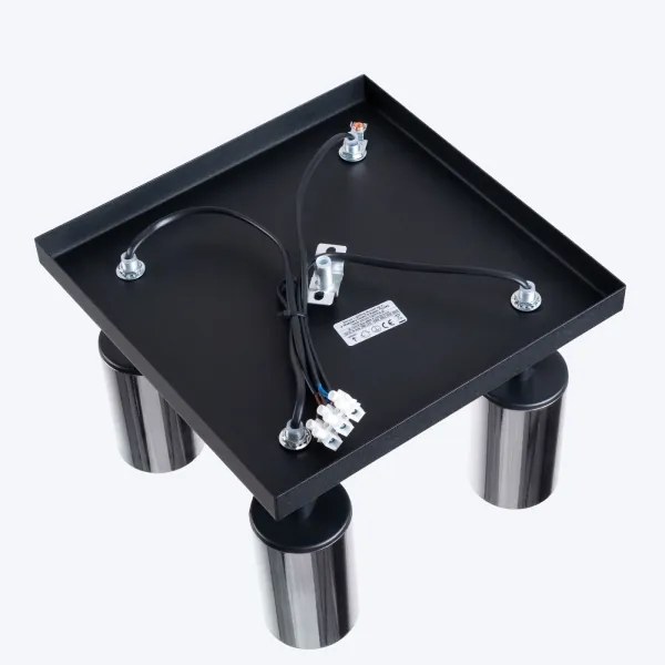 Spot Sollux SL.1370 WINX 4xGU10/10W/230V negru/crom