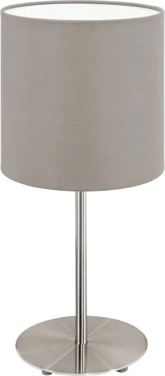 Lampă de masă Eglo 54745 ANADIA 1xE14/40W/230V taupe/crom mat