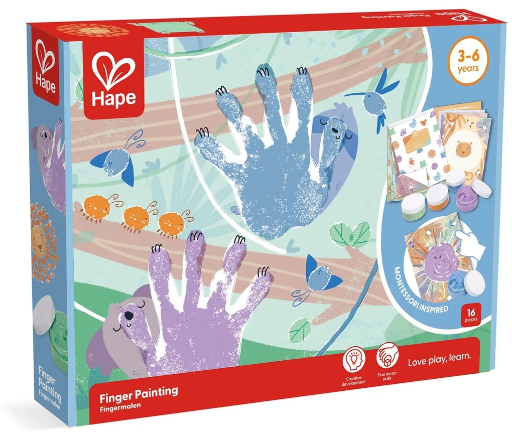 Kit pictura cu degetele - 16 piese