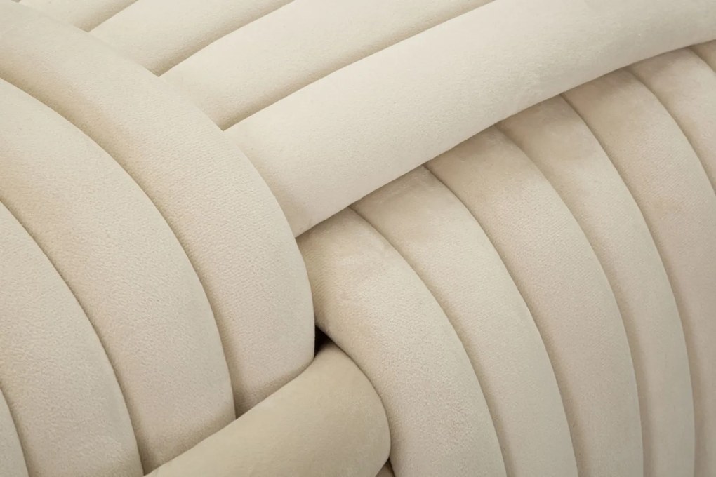Mauro Ferrettibancă Softy Crem, Dimensiuni: 90X45X45 cm. | Aosom Romania