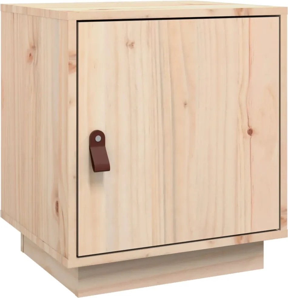 vidaXL Noptieră, 40x34x45 cm, lemn masiv de pin