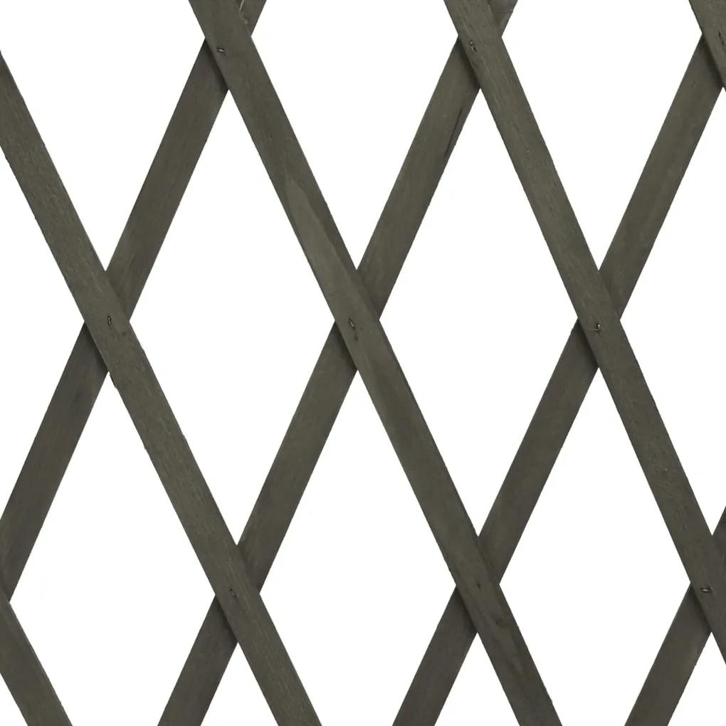 Gard cu zabrele de gradina, gri, 180x100 cm, lemn de brad 1, Gri, 180 x 100 cm