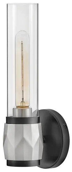 Hinkley HK-ELLISON1-BK-BN - Aplică de baie ELLISON 1xE27/40W/230V IP44 neagră