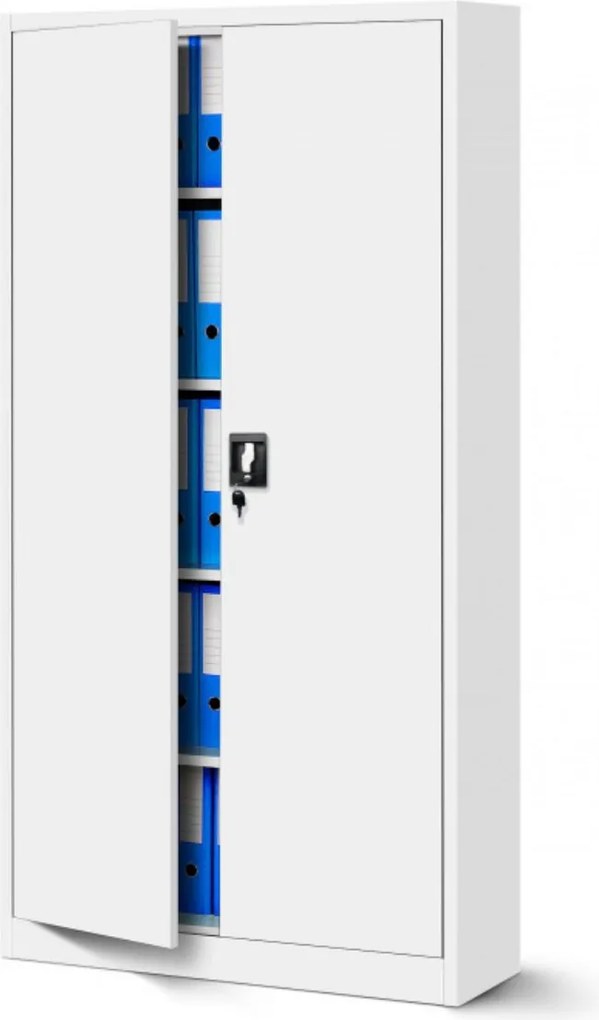 Dulap metalic Jan alb (90x185 cm)