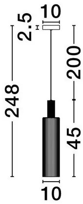 Pendul metal auriu, sticla chihlimbar ZOELLA
