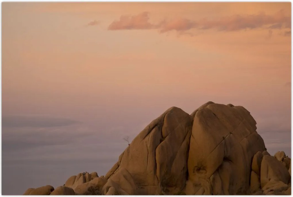 Tablou cuu apus de soare în stânci (90x60 cm)