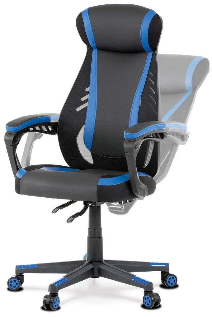 Fotoliu de birou/gaming Ymbun-Y213-BLUE (Negru + Albastru). 1042719