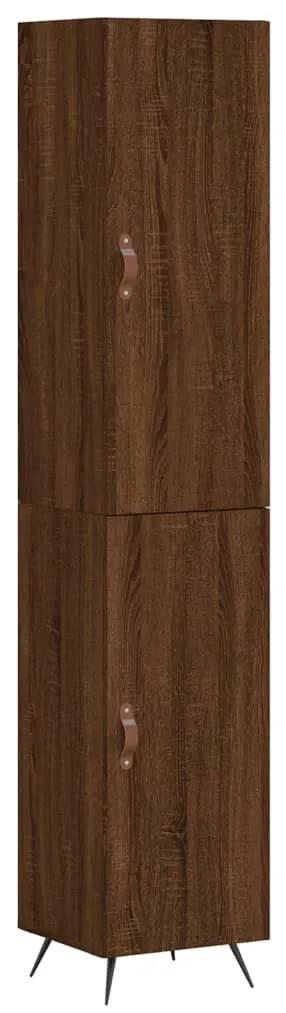 3198768 vidaXL Dulap înalt, stejar maro, 34,5x34x180 cm, lemn prelucrat