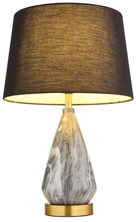 Veioza/Lampa de masa design decorativ KISA alama/negru