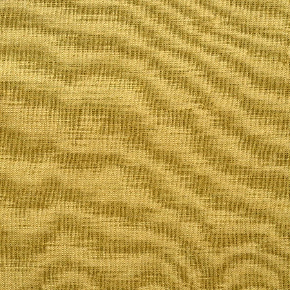 Draperie galbenă din in 140x200 cm Lemon Curry – Linen Tales