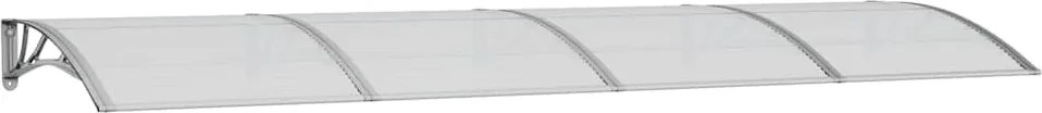 vidaXL Copertină de ușă gri 350x100 cm policarbonat
