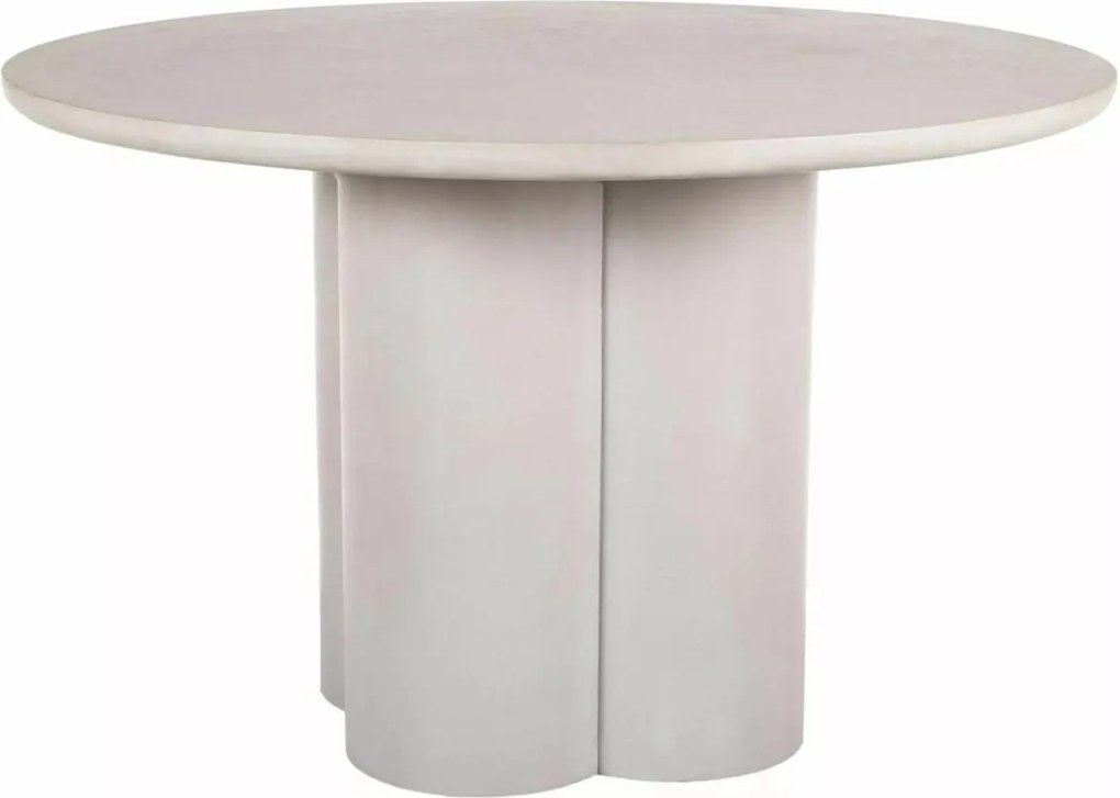 Masa rotunda Rosalia gri deschis ø120/h74 cm
