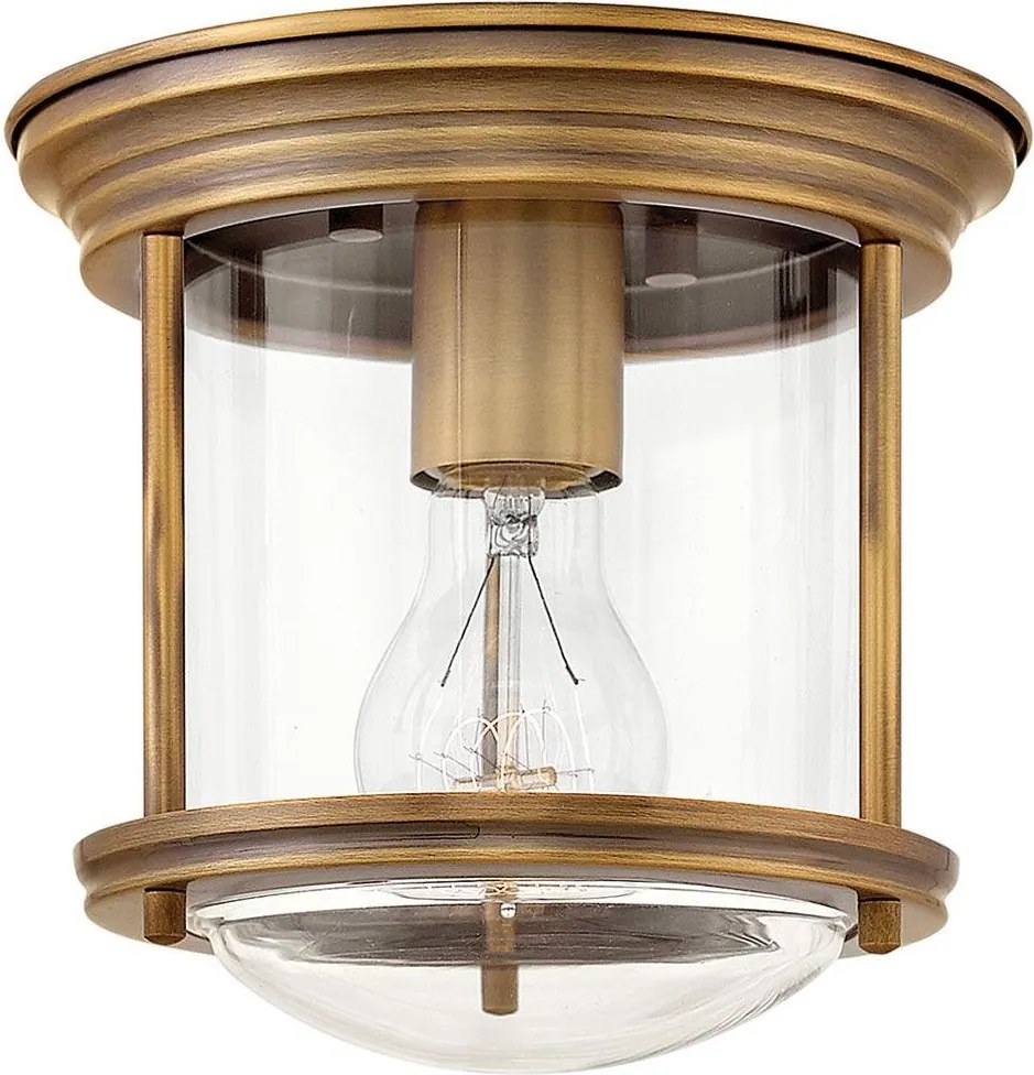 Quintiesse QN-HADRIAN-MINI-F-BR-CLEAR - Plafonieră de exterior HADRIAN 1xE27/60W/230V IP44