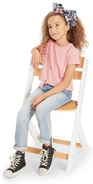 Scaun de masă pentru bebeluși ENOCK alb KINDERKRAFT