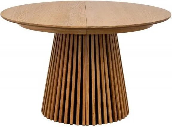 Masa rotunda extensibila Valhalla Wood 120-200cm, stejar