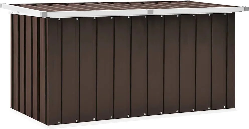 vidaXL Ladă de grădină, maro, 129x67x65 cm