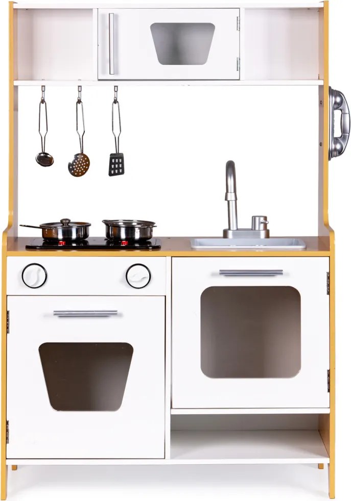 Bucătărie de jucărie din lemn cu sobe multimedia