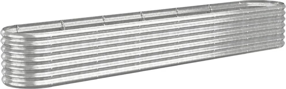 vidaXL Strat înălțat grădină 260x40x36 cm oțel galvanizat