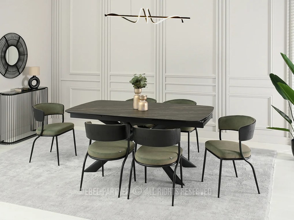 Scaun Marta K (khaki + negru). Promo -11%. 1111148