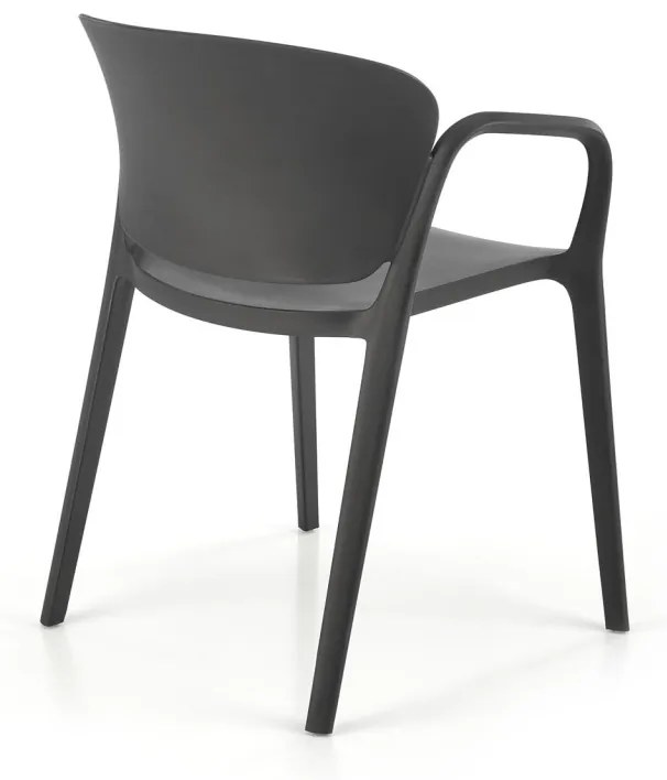 Scaun din plastic K491 negru
