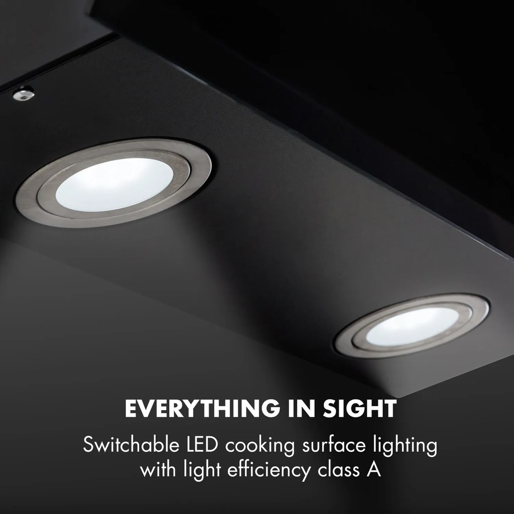 Laurel 60, hotă, 60 cm, 350 m³/h, LED touch, negru