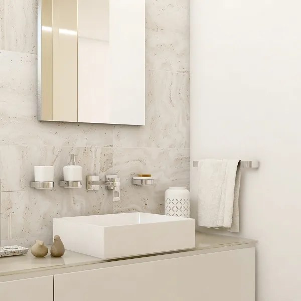 Suport de perete pentru prosoape NIMCO NK 30035-26 NIKAU 39 cm crom lucios