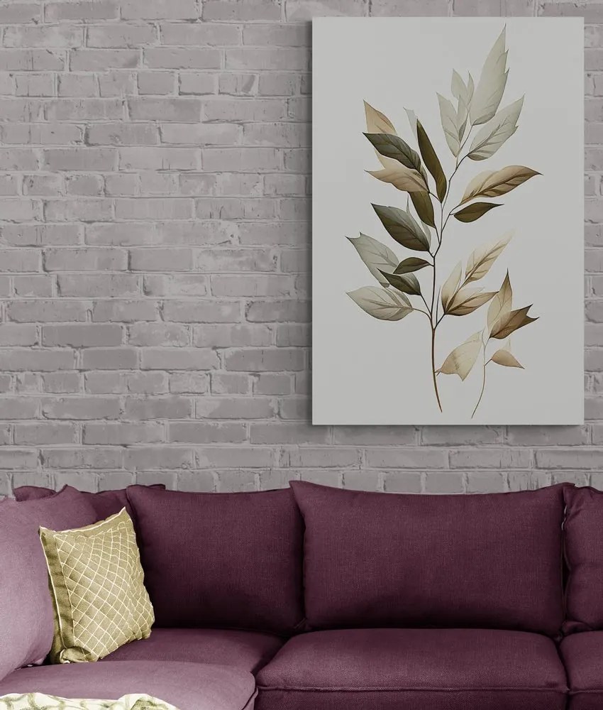 Tablou frunze minimaliste de lux