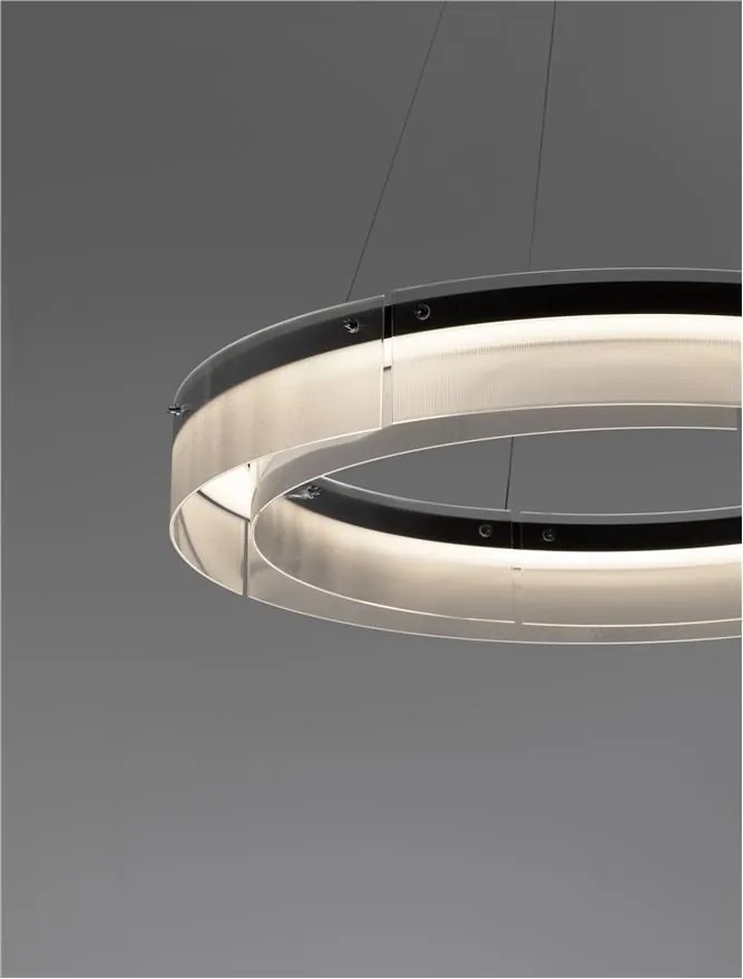 Lustra LED suspendata design circular PAULINE D-85cm