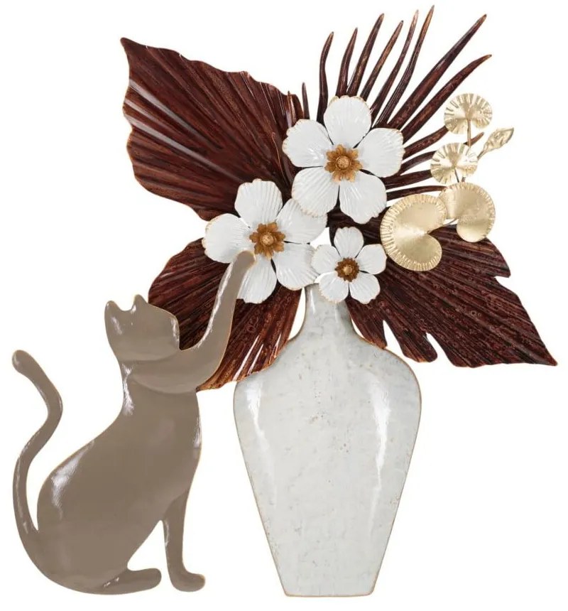 Decorațiune de perete din metal 55x60 cm Cat – Mauro Ferretti