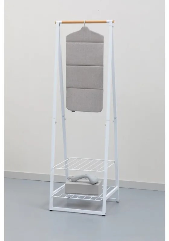 Umeras pentru calcare cu aburi pe verticala Brabantia Linn 1008935, Pliabil, Carlig pivotant 360°, Gri