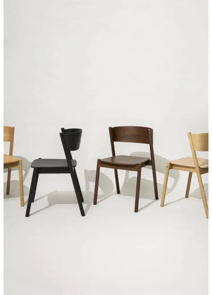 Scaun dining din lemn de stejar Oblique - Hübsch