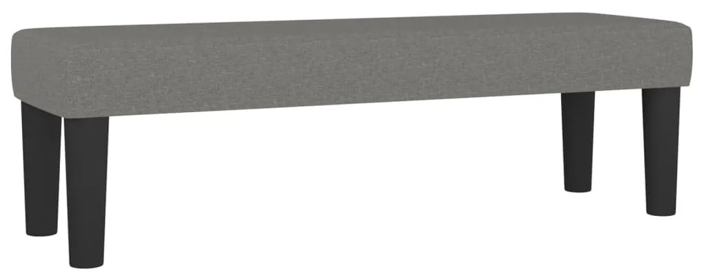Pat continental cu saltea, gri inchis, 160x200 cm, tesatura Morke gra, 160 x 200 cm, Nasturi de tapiterie