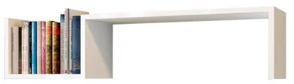 Raft de perete BIENCE 21,4x87,8 cm alb