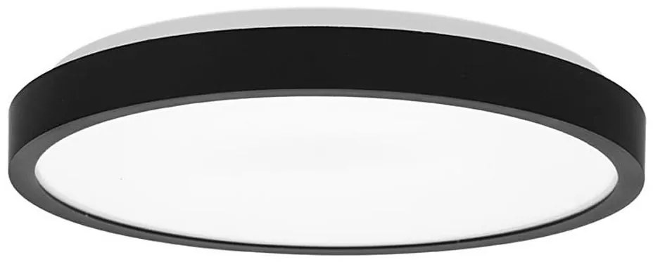 Plafonieră LED pentru baie Ecolite W3090-18W/CR LIRA LED/18W/230V IP44 negru