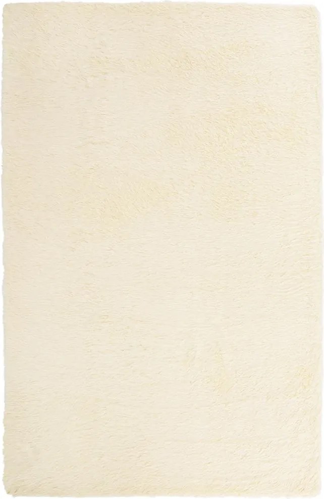 vidaXL Covor shaggy cu pom înalt, NAVARRA, crem, 130x200 cm, poliester