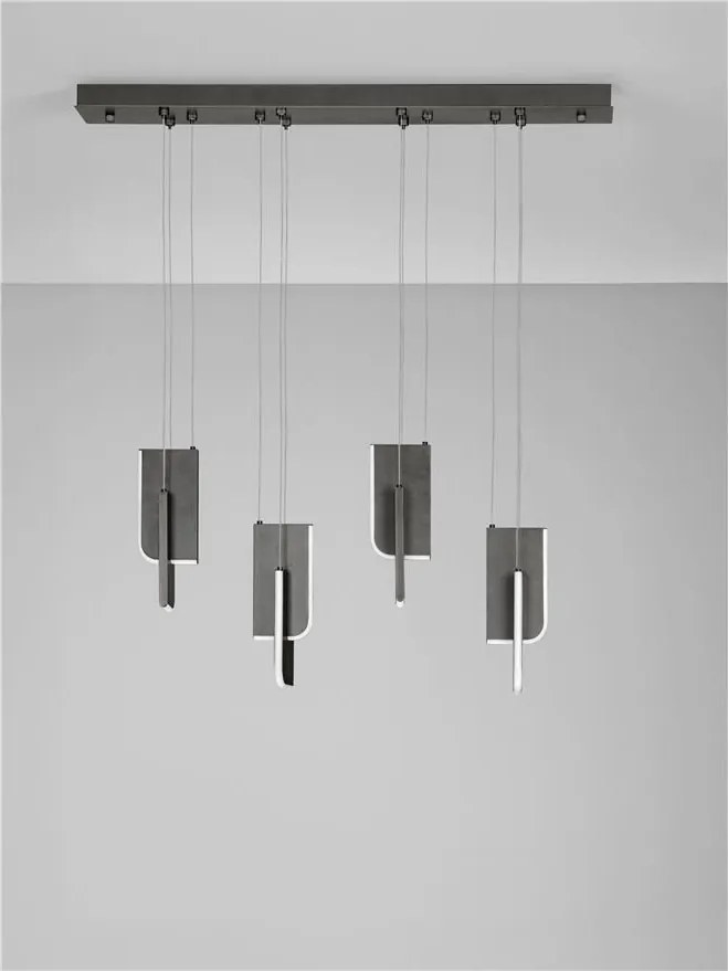 Lustra LED suspendata liniara design decorativ 3000K TOTEM