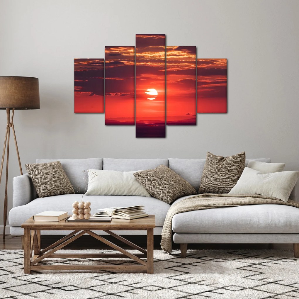 Tablou cu soarele colorat (150x105 cm)