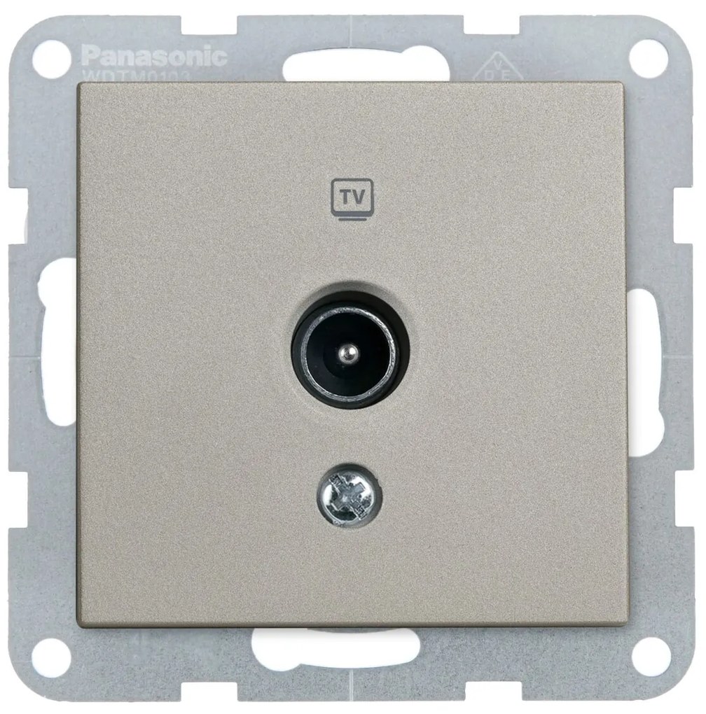 Priza TV finala, IP20, Bronz, Panasonic Karre Plus 55