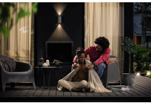 Aplică LED de exterior BUXUS 2xLED/4,5W IP44 Philips 17357/47/P0