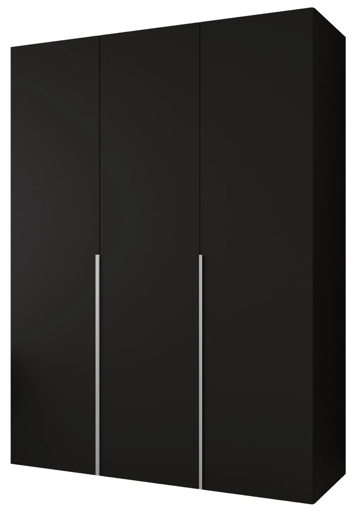Dulap de haine 150 cm Alice 1 (Negru + Cașmir). 1126108